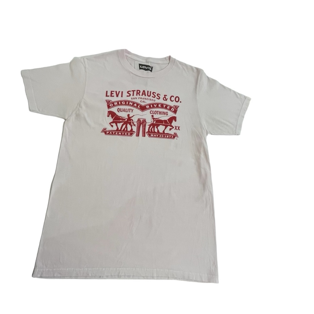 Levi Strauss Pink Logo T Shirt